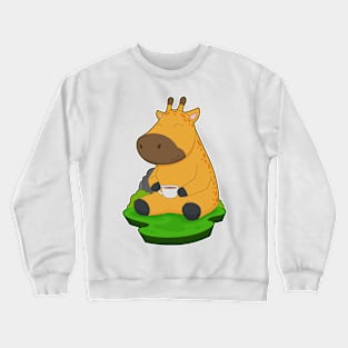 Giraffe Coffee Cup Crewneck Sweatshirt